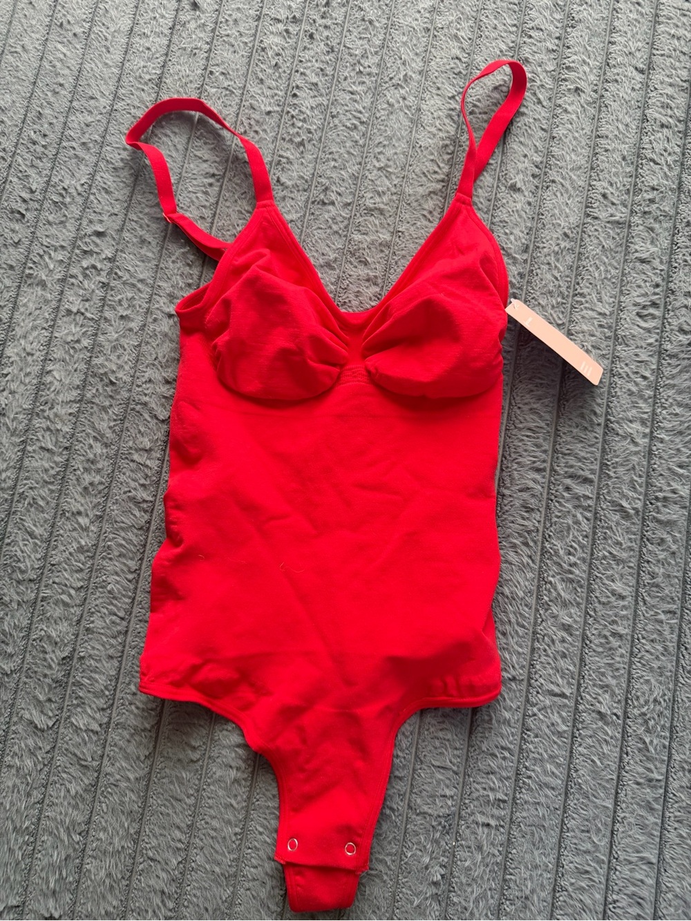 Feelingirl Red Shapewear xl/xxl One-Piece Thong Bodysuit